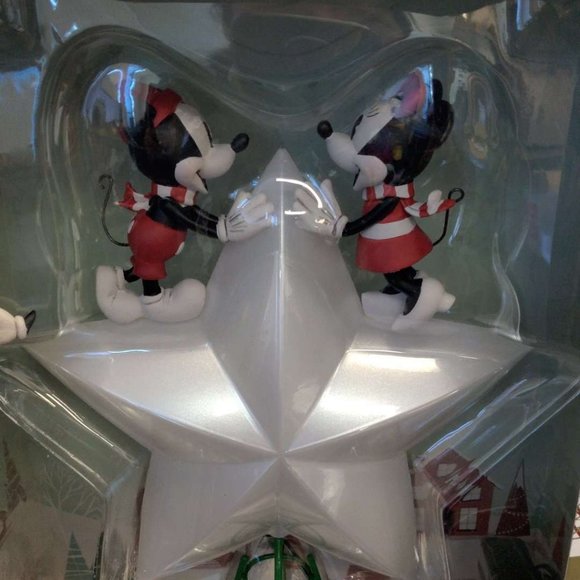 Disney Mickey and Minnie Mouse Light-Up Holiday Tree Topper - Picture 7 of 12
